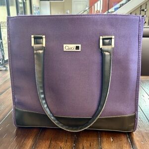 Large purple Ciao! tote bag, like new:)‎